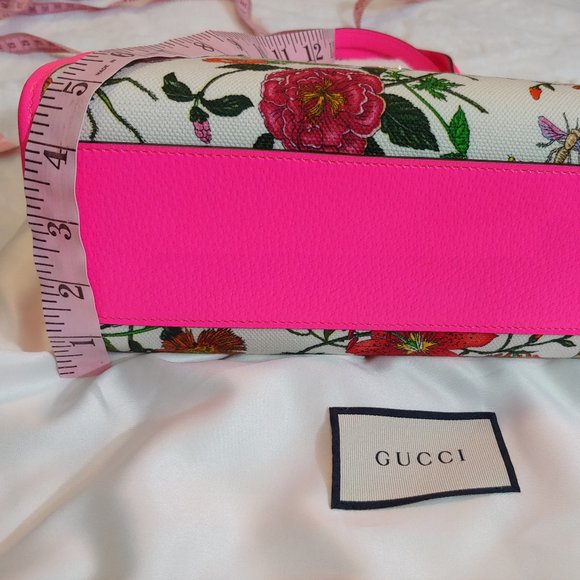 SOLD🙏NWOT GUCCI FLORAL PRINT TOTE BAG - Picture 16 of 17